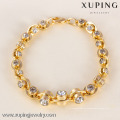 71604 Xuping Fashion Woman Bracelet com banhado a ouro